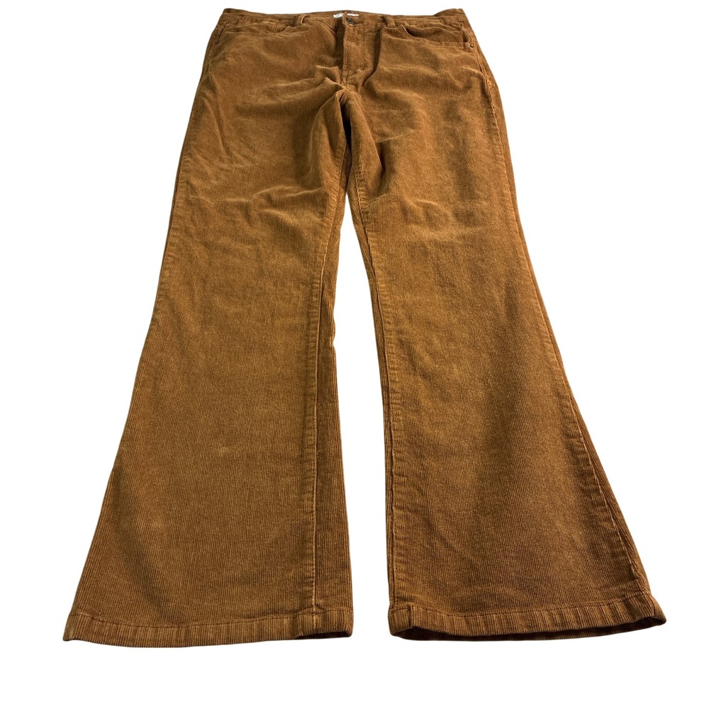 Kensie Jeans The Tessa High Rise Bootcut Corduroy Pants Brown Women 14/32 34x31